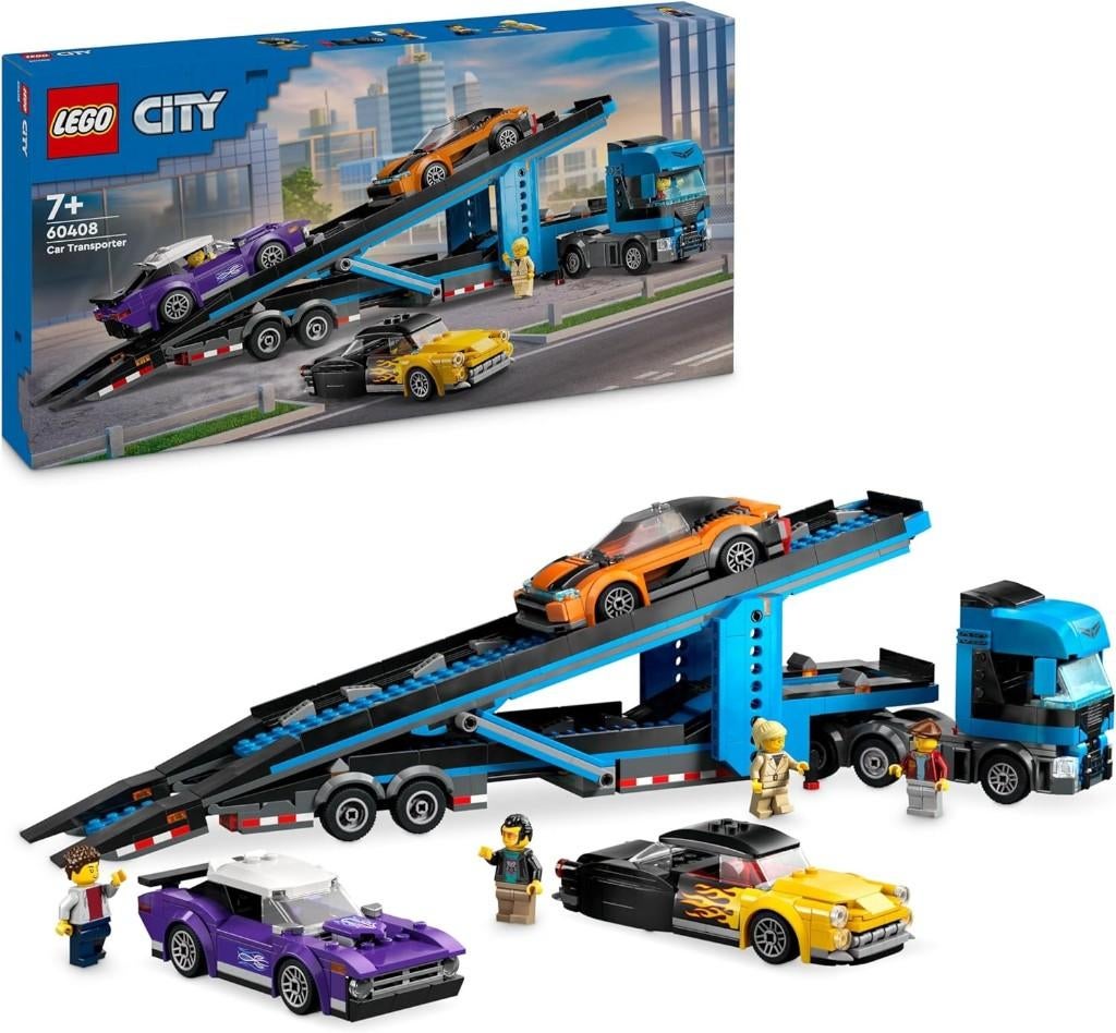 Neuf - Lego Le camion transport de voitures de sport (60408), Envoi, Neuf, Ensemble complet, Lego