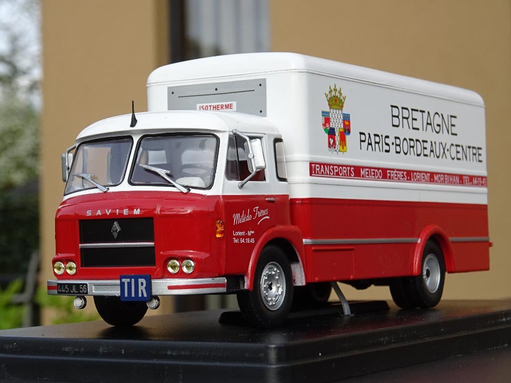 1964 Saviem JM 240 "Transports Mélédo Frères"- 1/43, Hobby en Vrije tijd, Modelauto's | 1:43, Zo goed als nieuw, Bus of Vrachtwagen