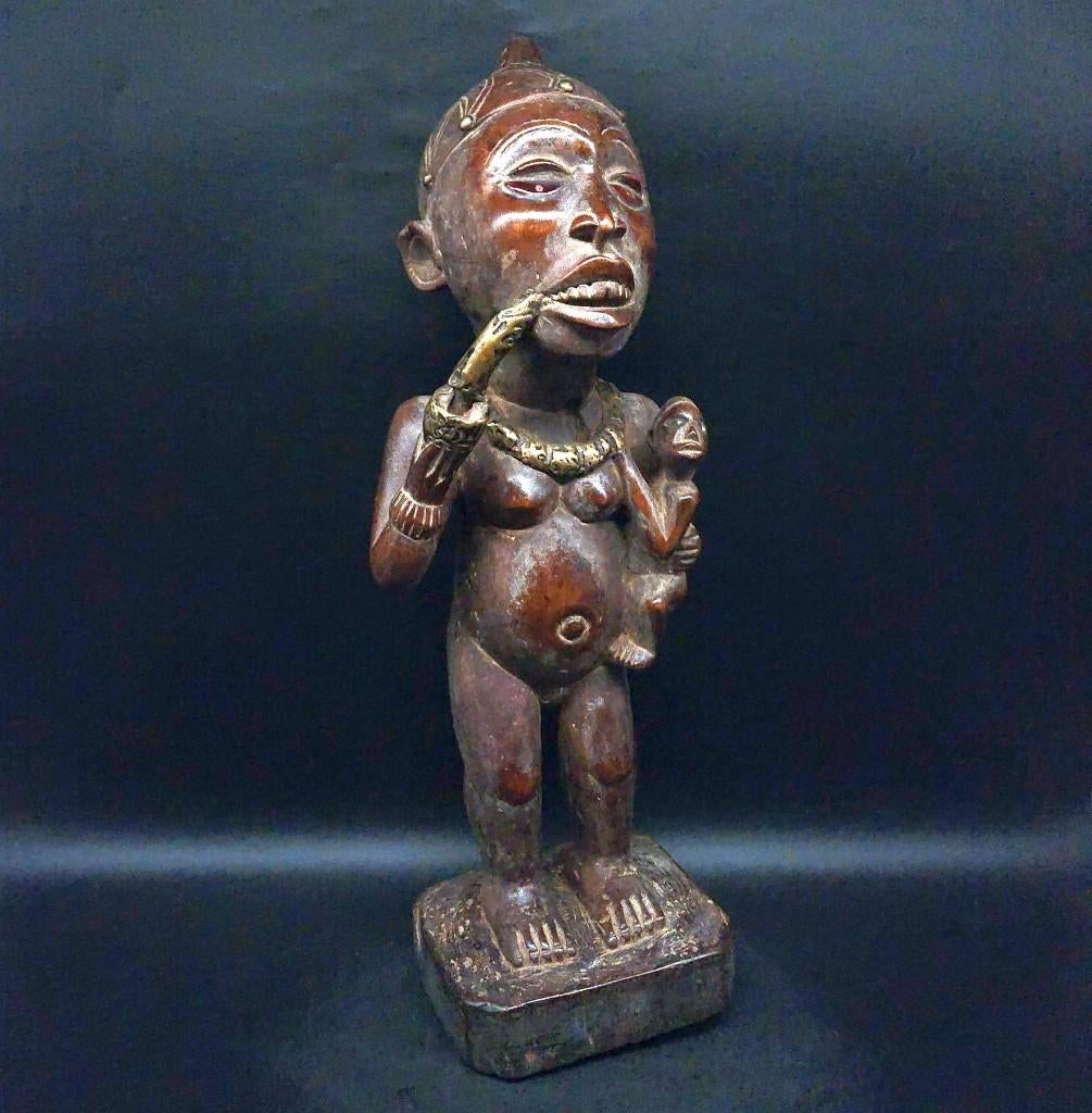 Superbe maternité - sculptuur - Bakongo DRC, Ophalen of Verzenden