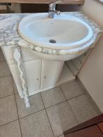 Meuble salle de bain vasque en marbre, Enlèvement, Utilisé, 50 à 100 cm, Meuble lavabo