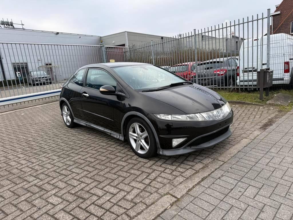 HONDA CIVIC TYPE S / 1.8 BENZINE / AC / 58000KM / LEZ OK, Auto's, Voorwielaandrijving, Stof, 4 cilinders, Zwart