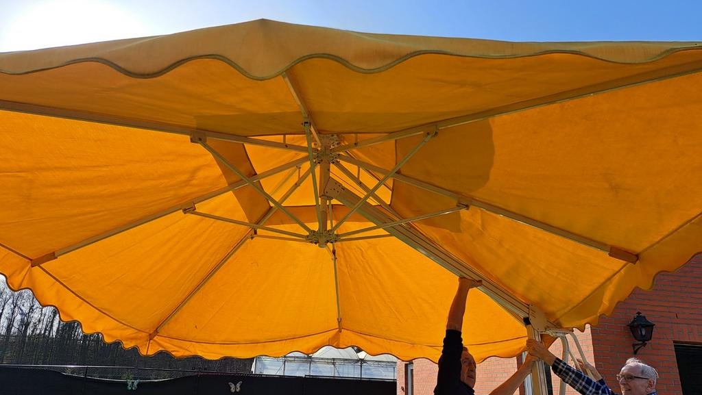 Vierkante parasol 3 op 3 meter, Caravans en Kamperen, Caravans, Particulier