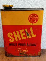 Rare bidon d'huile SHELL Triple, Enlèvement ou Envoi, Utilisé