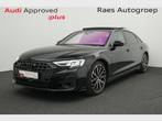 Audi A8 Long PHEV A8 Long PHEV 60 TFSI e Quattro Tiptronic (, Auto's, Audi, Automaat, 48 g/km, Lederen bekleding, Zwart