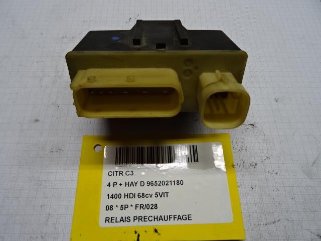 RELAIS BOUGIE PRECHAUFFAGE C3 (FC / FL / FT) (9652021180), Autos : Pièces & Accessoires, Électronique & Câbles, Citroën, Utilisé