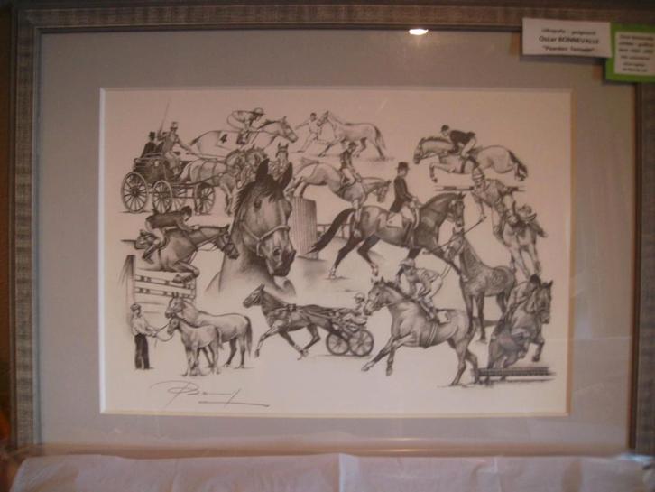 litho - Oscar Bonnevalle, Antiek en Kunst, Kunst | Litho's en Zeefdrukken, Ophalen