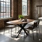 ACTIE! Deens ovale eettafels in massief mangohout, Neuf, 150 à 200 cm, Cinq personnes ou plus, 50 à 100 cm