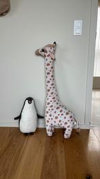 H&M Home giraf en pinguin knuffeldieren, Kinderen en Baby's, Ophalen, Zo goed als nieuw