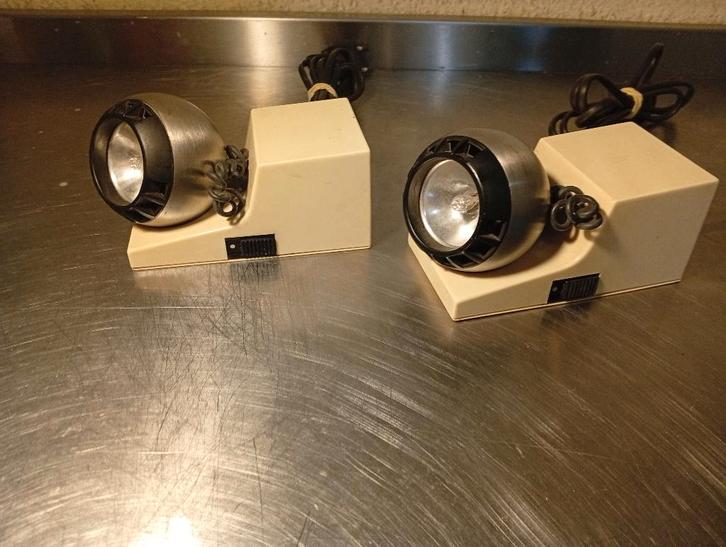 Paire de lampes Osram minispot Space Age, Antiquités & Art, Antiquités | Éclairage, Enlèvement