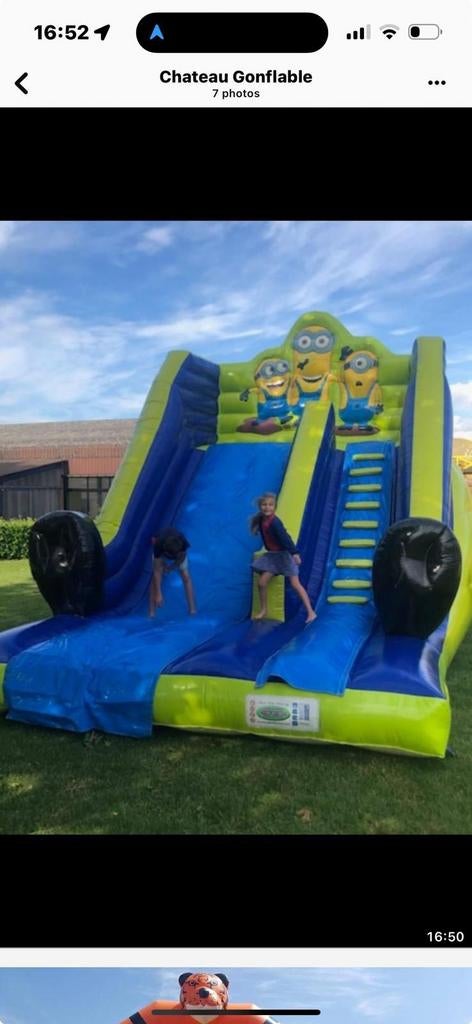 Château gonflable à louer, Enlèvement