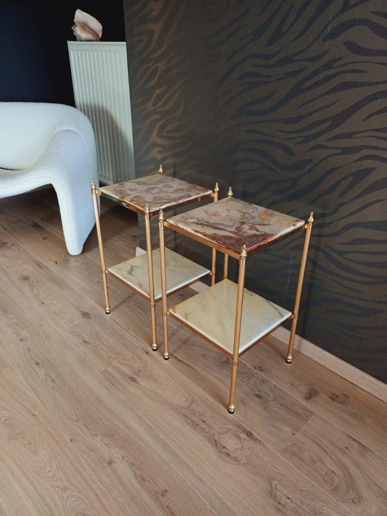 Vintage tafeltjes Maison Bagues, Huis en Inrichting, Ophalen