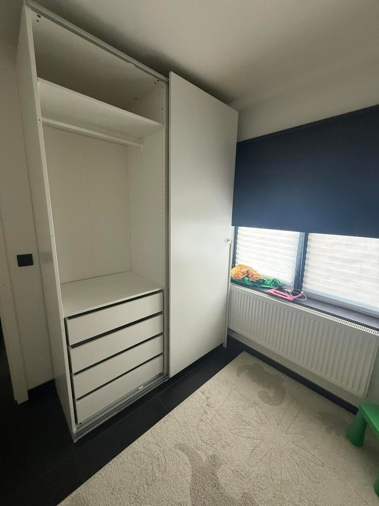 Armoire PAX IKEA blanc 236cm, PAX IKEA, Enlèvement, Utilisé, Avec tablette(s)