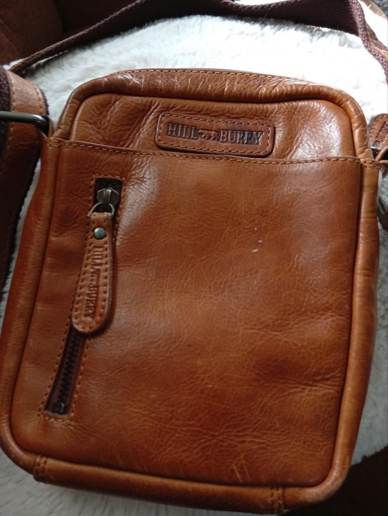 Sac homme de la marque hill burry cuir, Leer