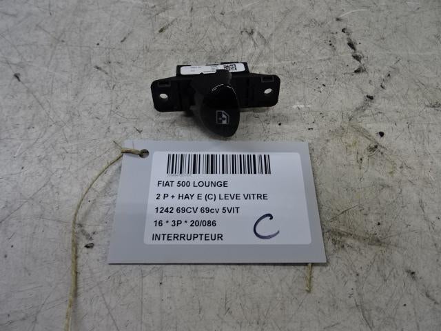COMMUTATEUR Fiat 500 (312) (01-2007/12-2012) (07356294040), Utilisé, Fiat