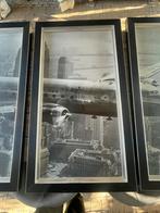 Groot vliegtuig. In drie delen   Houten kader glas, Ophalen