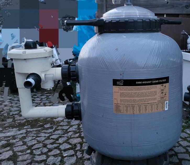 Mega zandfilter 8m3 per uur met 6 weg kraan, Tuin en Terras, Zwembad-toebehoren, Ophalen