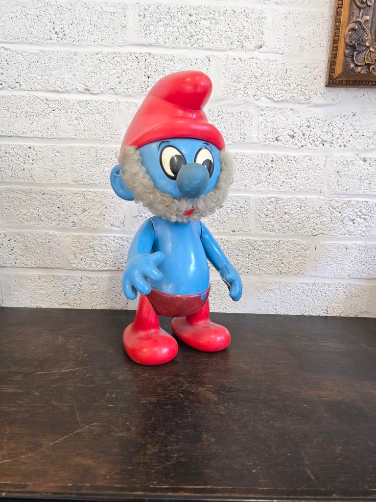 Vintage grote smurf, Verzamelen, Smurfen, Ophalen of Verzenden, Gebruikt, Grote Smurf, Overige typen