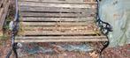 Armature banc de jardin en fonte ancienne vintage à restaure, Tuin en Terras, Tuinbanken, Ophalen