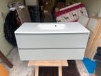 Meuble de salle de bain lavabo en céramique et deux tiroirs, Maison & Meubles, Enlèvement ou Envoi, Comme neuf