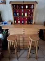 Huisbar , thuisbar , barmeubel met 2 zitkrukken, Ophalen, Gebruikt
