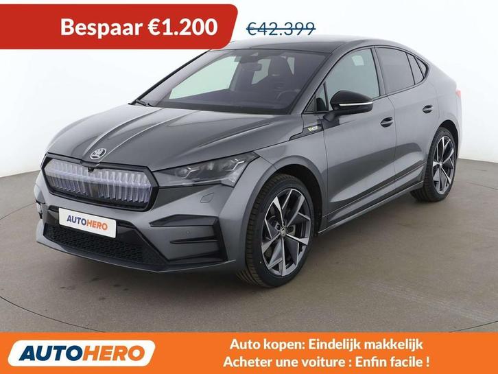 Skoda Enyaq RS Lounge (bj 2023, automaat), Auto's, Skoda, Te koop, Enyaq, 360° camera, 4x4, ABS, Achteruitrijcamera, Adaptive Cruise Control