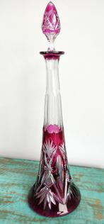 Val Saint Lambert grande carafe Eiffel Violet, Enlèvement ou Envoi