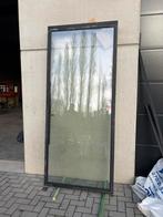 Raam. 1000x2500mm Vast raam + glas. Alu.Ral7021. Dubbel glas, Doe-het-zelf en Bouw, Ophalen, 80 tot 120 cm, 160 cm of meer, Zo goed als nieuw