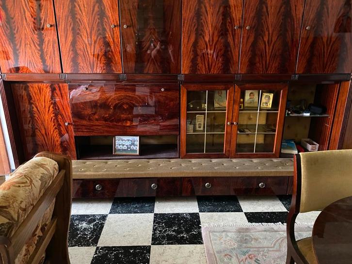 Grote wandkast + tafel, Huis en Inrichting, Kasten | Wandmeubels, Gebruikt, Ophalen