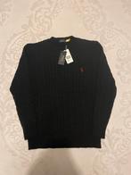 Ralph Lauren Polo trui met kabelpatroon – maat M, Enlèvement ou Envoi, Neuf, Taille 48/50 (M), Noir