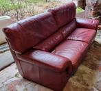 canapé 3 places cuir, Maison & Meubles, Enlèvement, Utilisé, Cuir