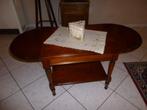 table de salon avec 2 allonges, Maison & Meubles, Comme neuf, 50 à 100 cm, Ovale, Autres essences de bois