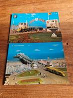 2x postkaart Blankenberghe Aquarama volkswagen kever trein, Verzamelen, Ophalen of Verzenden