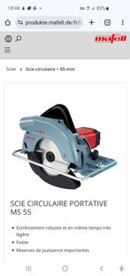 À vendre : Scie circulaire portative professionnelle Mafell, Bricolage & Construction, Enlèvement, Comme neuf, Scie circulaire