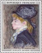 Postzegel Frankrijk Auguste Renoir jaar 1968 postfris, Ophalen of Verzenden, Postfris