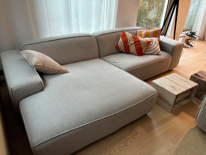 Hoekbank met chaise longue, Maison & Meubles, Canapés | Coins salons complets, Comme neuf, Enlèvement