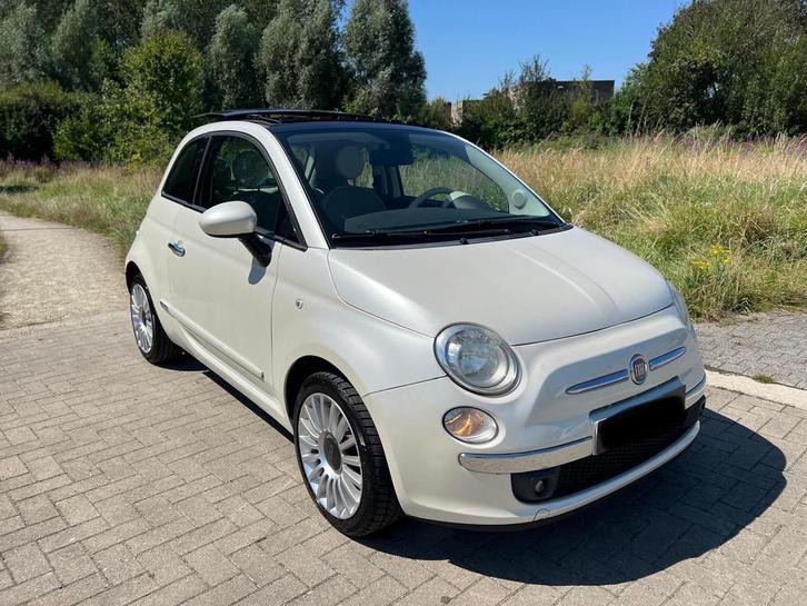 Fiat 500 Lounge 1.2i Automaat Schuifdak Airco Euro 5b LEZ OK, Autos, Fiat, Particulier, ABS, Airbags, Air conditionné, Bluetooth