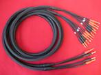 Luidsprekerkabels High End Bi-wire/ Bi-amp 4 x 4 mm², Audio, Tv en Foto, Audiokabels en Televisiekabels, Ophalen of Verzenden