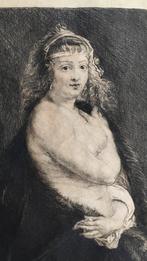 Het Pelsken, Helene Fourment. Ets naar Rubens., Ophalen of Verzenden