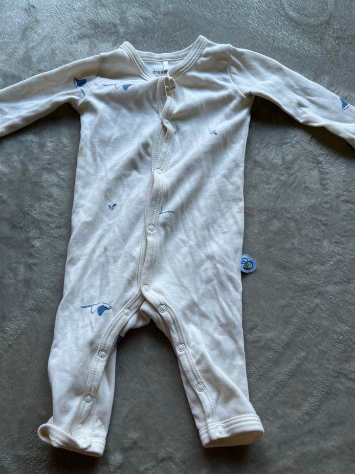 Dreambee pyjama wit maat 50/56 – goede staat, Kinderen en Baby's, Babykleding | Maat 56, Zo goed als nieuw, Setje, Ophalen