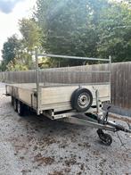 Plateau-aanhangwagen/remorque 5mx2m 2600kg, Ophalen, Gebruikt