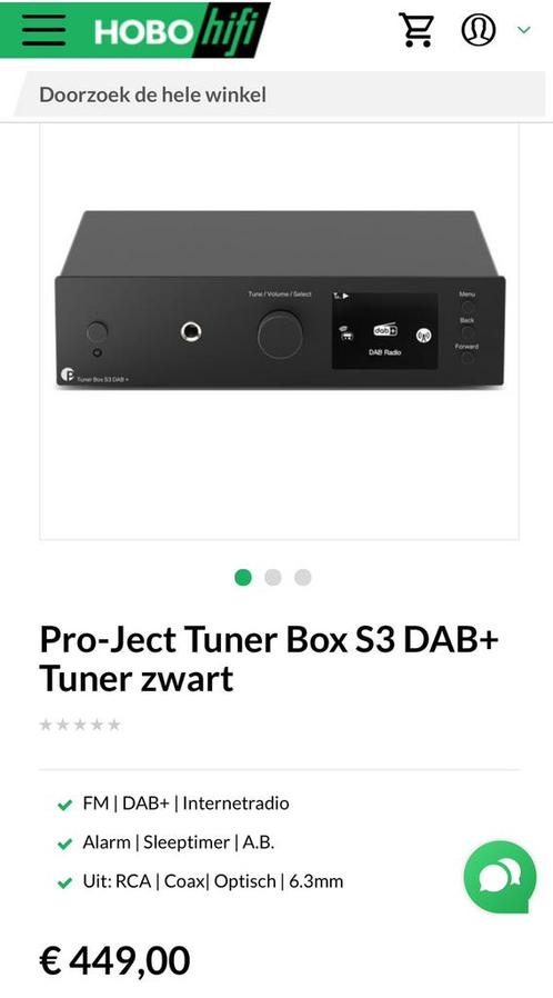 FM, DAB+ tuner and INTERNET RADIO. Pro-Ject, Audio, Tv en Foto, Versterkers en Ontvangers, Zo goed als nieuw, Ophalen