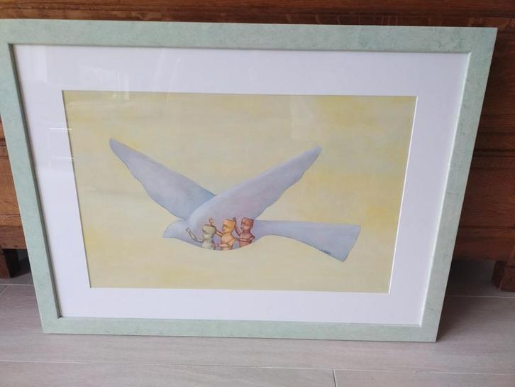 De blauwe vogel, Huis en Inrichting, Woonaccessoires | Lijsten, Nieuw, Ophalen