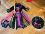 Déguisement sorcière / fée Halloween T.8-9-10 ans +sac, chap, Ophalen, Gebruikt, 134 t/m 140, Meisje