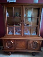 Vitrine of boekenkast in eik, perfecte staat, Huis en Inrichting, Ophalen, Met deur(en), Zo goed als nieuw, 150 tot 200 cm