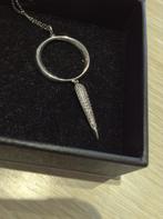 Pendentif design avec son collier en argent 925, Ophalen of Verzenden, Zo goed als nieuw, Zilver, Zilver