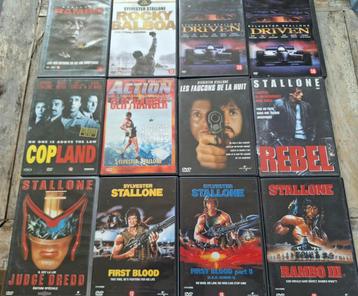 Stallone Filmcollectie 12 x Dvd's beschikbaar voor biedingen