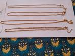 Vergulde kettingen, Handtassen en Accessoires, Kettingen, Ophalen, Gebruikt, Goud, Overige materialen