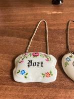 Lot van 6 vintage flessenhangers, Enlèvement ou Envoi