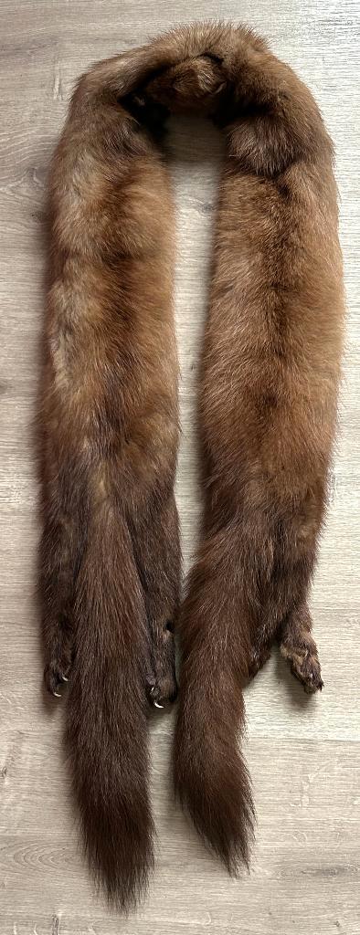Vintage sjaal van sabelbont, Kleding | Dames, Mutsen, Sjaals en Handschoenen, Zo goed als nieuw, Sjaal, Maat 38/40 (M), Ophalen of Verzenden