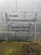 Stelling steiger galvanisé 65m², Doe-het-zelf en Bouw, Steigers, Ophalen, Gebruikt, Gevelsteiger, 5 meter of hoger